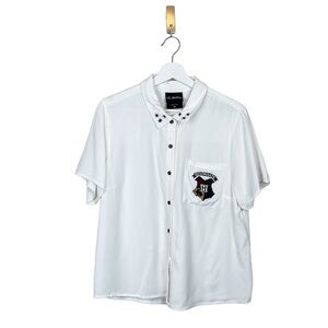 Wizarding World Harry Potter Button Up Short Sleeve Blouse Size X-Large